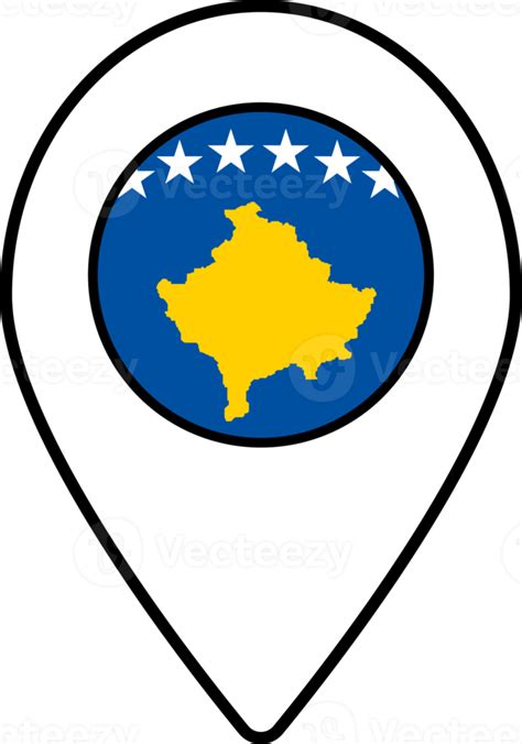 Kosovo Flag Map Pin Navigation Icon 22841244 Png