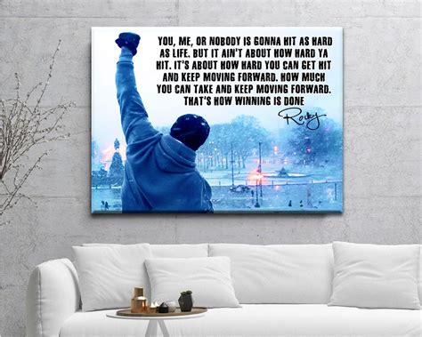 Rocky Balboa Canvas Rocky Balboa Movie Wall Art Boxing Art | Etsy