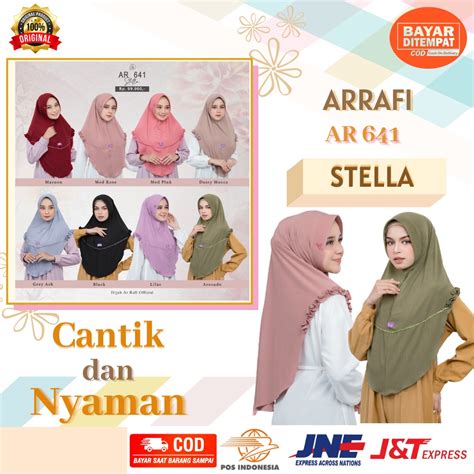 Jual Hijab Jilbab Krudung Instan Arrafi Jilbab Terbaru 2022 Kerudung Ar