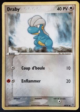 Draby Ex Dragon Carte Pokemon