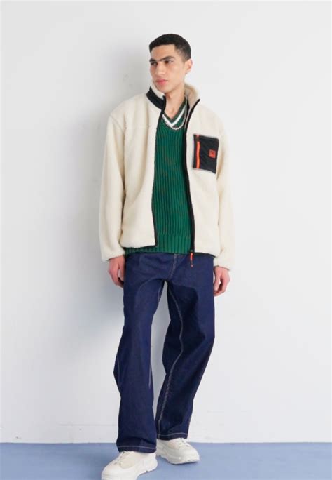 Ellesse BRENTO - Fleecejacke - off-white/offwhite - Zalando.de