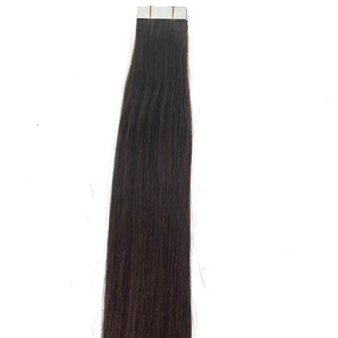 10a 8a Straight Tape In Human Hair Extension Color 2 Ehair Outlet