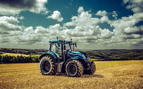 Baixar New Holland T7 Exterior Trator Azul T7 270 Trator No Campo