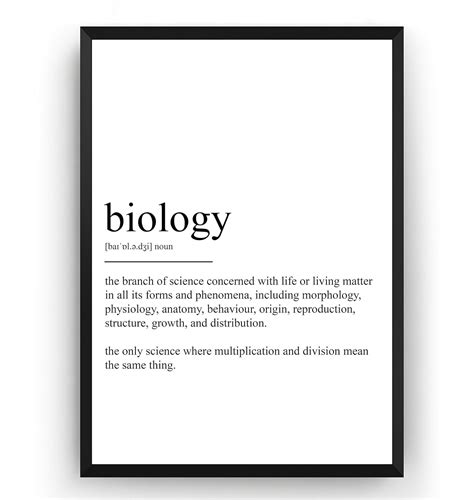 Amazon.com: Biology Definition Print - Dictionary Poster Wall Art Decor ... 