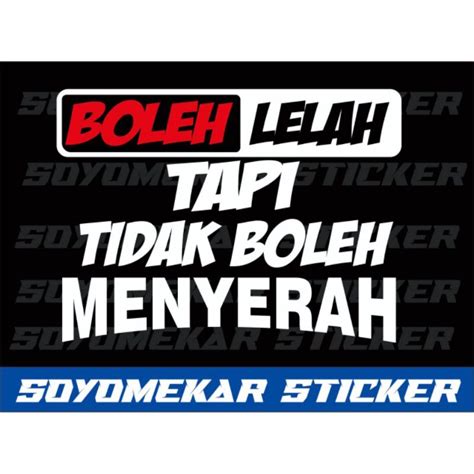 Jual STIKER MOBIL STICKER CUTTING KATA KATA Shopee Indonesia