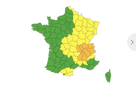 Orages La Bourgogne Franche Comt Plac E En Vigilance Jaune Partir