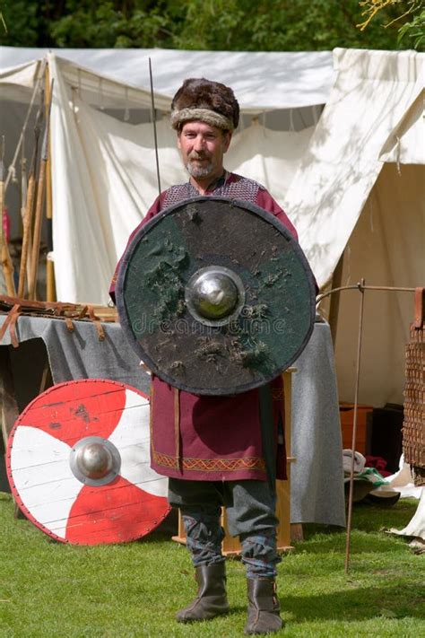 Viking Warriors Sword Fighting Editorial Stock Image Image Of Watch