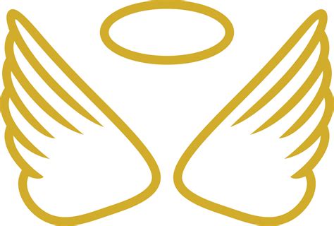 Golden Angel Wings Vector Art At Vecteezy