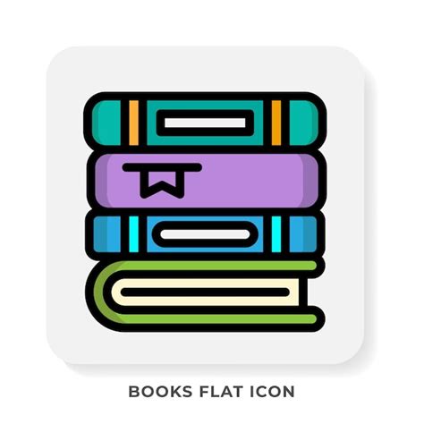 Premium Vector Books Of Stack Color Lineal Icon Student Books