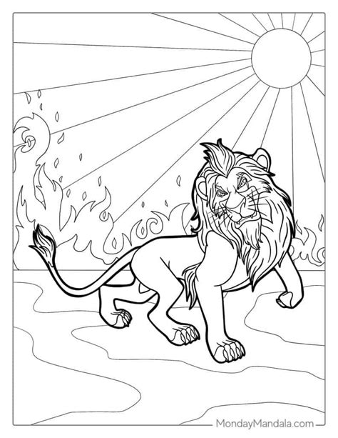 Lion King Coloring Page Free Pdf Printables Coloring Home