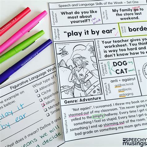 Free Printable Speech Therapy Worksheets