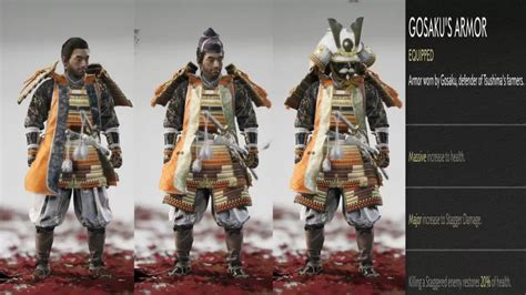 Ghost Of Tsushima Gosaku Armor Location Map Key Locations