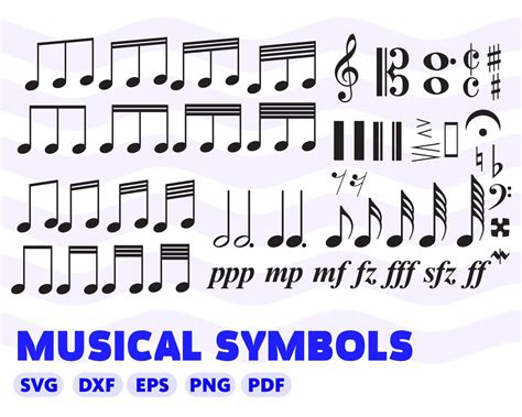 Musical Note Svg Note Symbols Svg Guitar Note Svg Piano Note Svg