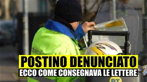 POSTINO DENUNCIATO ECCO COSA FACEVA CON LA POSTA NON RECAPITATA YouTube