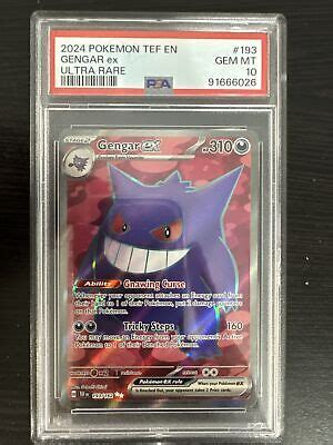 Gengar Ex Ultra Rare Full Art Pok Mon Temporal Forces Psa