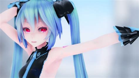 【mmd】tda式改変黒ミクさんで ヒバナ 【ray Mmd】 Youtube