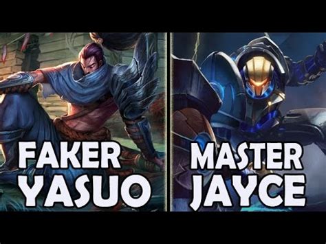 FAKER Plays YASUO Vs A Korean MASTER JAYCE YouTube