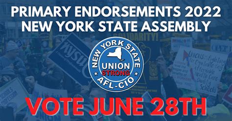 NYS AFL CIO Makes Endorsements For Assembly Local Union No 3 IBEW