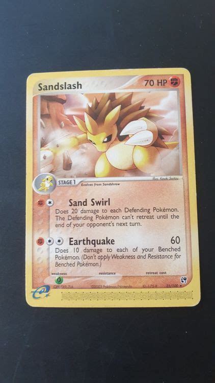 Sandamer Sandslash Ex Sandstorm Pokemon Kaufen Auf Ricardo