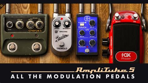 All The Modulation Pedals In Amplitube Youtube