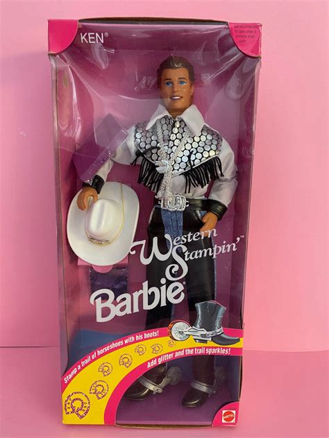 Barbie Western Stampin Ken Doll 10294 Vintage Etsy