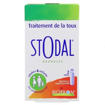 Stodal Granules 2 tubes Médicament homéopathique Boiron IllicoPharma