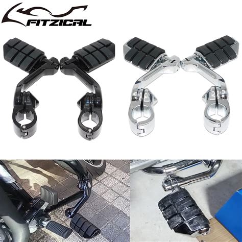 Motorcycle 1 25 Highway Bar Clamp Mount Long Angled Engine Guards