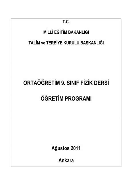 PDF Ayşegül ARSLAN Talim ve Terbiye Kurulu Başkanlığı Talim ve