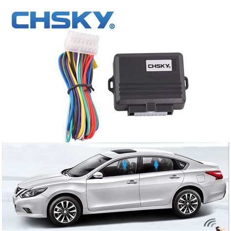 CHSKY Car Alarm Systems Universal Car Power Window Roll Up Closer For 4