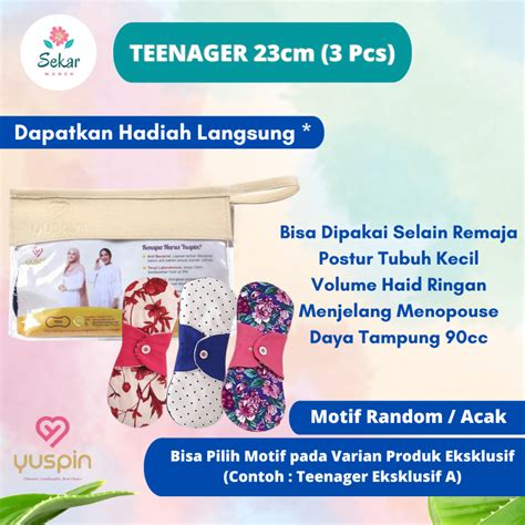 Jual Yuspin Pembalut Kain Reguler Komplit Day Night Super Night Teen