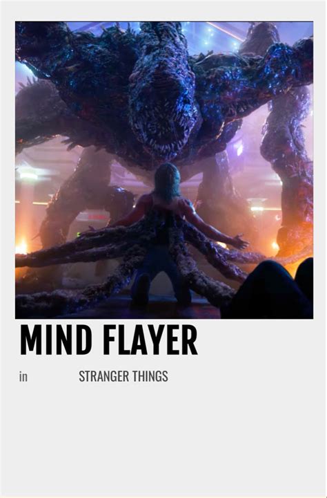 Mind Flayer Polaroid Poster Stranger Things Stranger Things