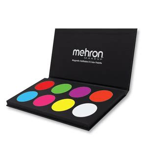 Mehron Paradise Makeup Aq Neon Uv Glow Color Palette Hokey Pokey