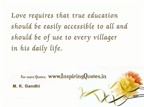 Mahatma Gandhi Motivational Thoughts on Education