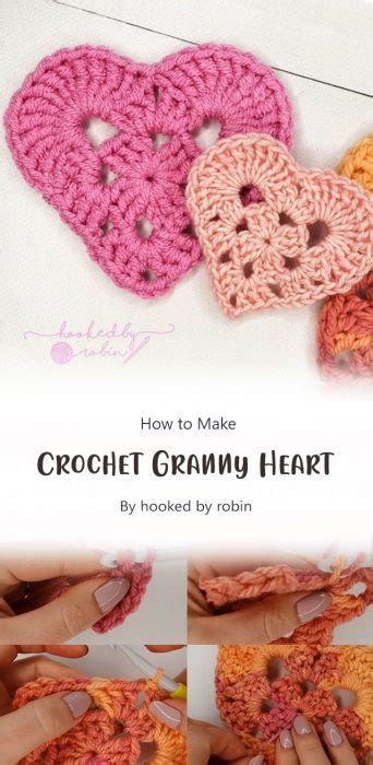 5 Granny Heart Shape Free Crochet Ideas