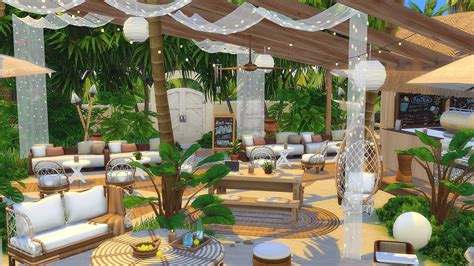 Sulani Beach Caf The Sims Stop Motion No Cc Youtube