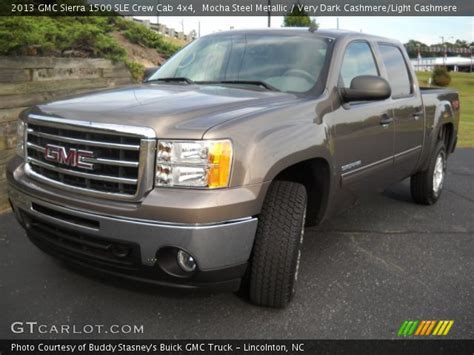 Mocha Steel Metallic 2013 Gmc Sierra 1500 Sle Crew Cab 4x4 Very