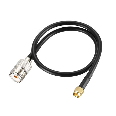 Uxcell RF Coax Cable RP SMA Male To UHF SO 239 Female Coaxial Cable 16