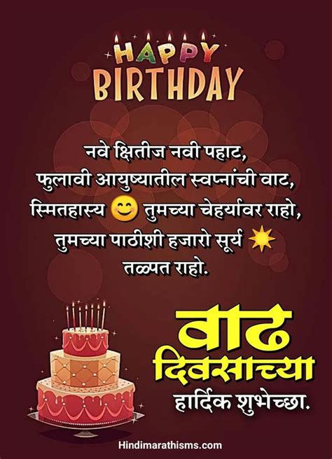 Happy Birthday Wishes For Friend Wallpaper In Marathi