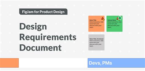 Drd Design Requirements Document Template Figma