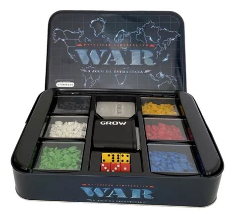 Preço Do Jogo War - Jogo War Edição Luxo Lata Único Uso Completo Menor Preço | MercadoLivre