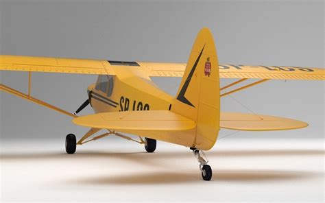 Piper PA-18 Super cub 3D model Download for Free