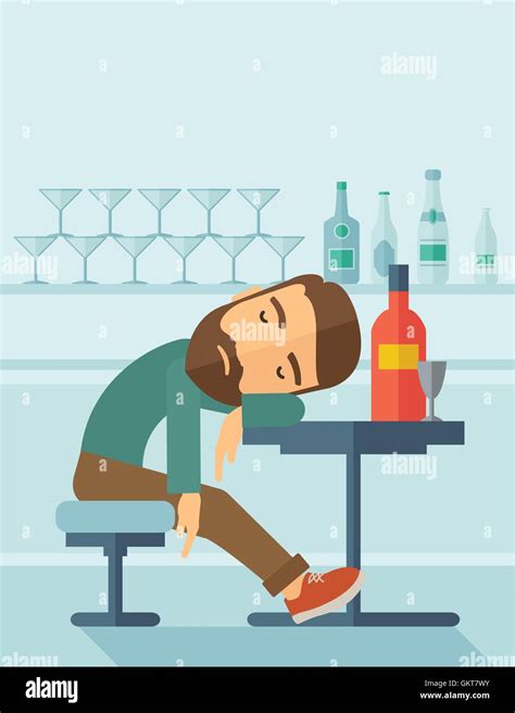 Man Sleeping In Chair Stock Vector Images Alamy