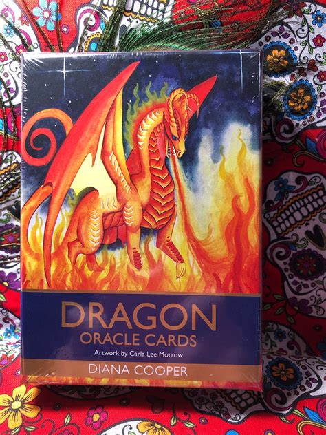 Dragon Oracle Decka 44card Deck Wbeautiful Illustrationsuse Etsy