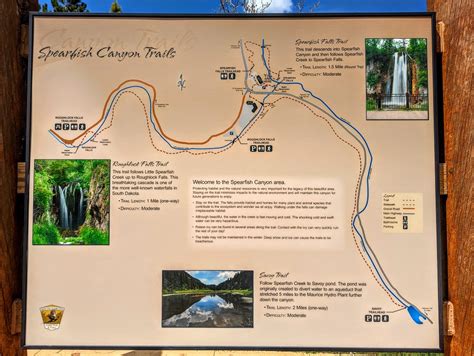 Spearfish Canyon trail map - No Home Just Roam