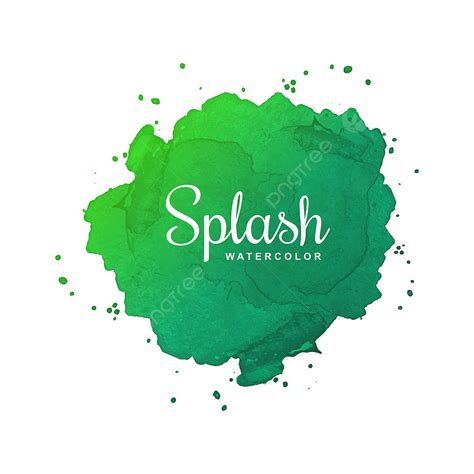 Vector De Fondo Acuarela Splash Verde PNG Resumen Antecedentes