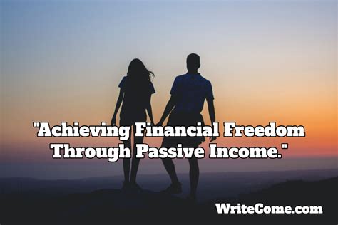 Achieving Financial Freedom Through Passive Income A Step By Step