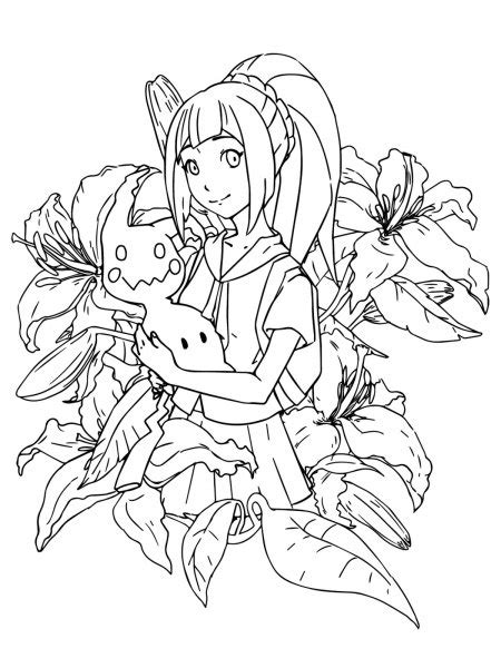 Lillie Pokemon Coloring Pages