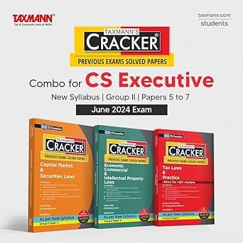 Buy Taxmann S Cracker Combo Cs Executive New Syllabus June