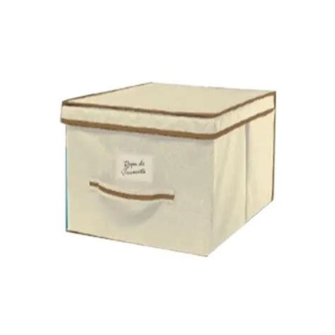 Caja Organizadora Con Tapa 30x40x25 Beige