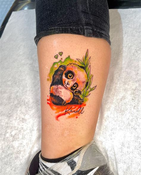 Baby Panda Drawings Cute Tattoo